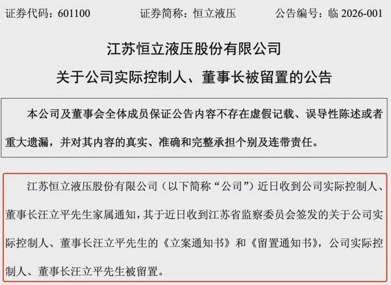  常州知名企业家遭遇调查；恒立液压董事长汪立平被立案留置；公司强调经营未受显著冲击。 股票财经 常州知名企业家遭遇调查；恒立液压董事长汪立平被立案留置；公司强调经营未受显著冲击。 股票财经 常州知名企业家遭遇调查；恒立液压董事长汪立平被立案留置；公司强调经营未受显著冲击。 股票财经